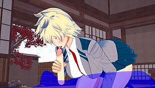 My Hero Academia - Mitsuki Bakugou Engages In Hard Sex With Blowjob And Cumshot In Japanese Anime Game Porn