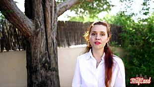 Kira, the naughty 32-year-old nurse, seduces in lingerie.