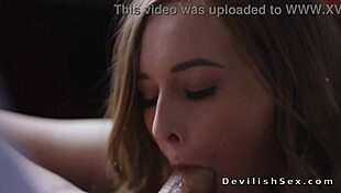 Hot Babe Deepthroats and Fucks Handsome Dean in His Office