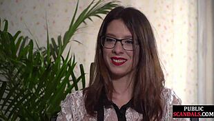 Busty Woman In Stockings Submits Publicly To Domination