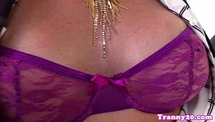 spex shemale getting her ass fucked by a big black cock interracial style