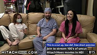 Patient Blaire Celeste Hits Orgasms With Hitachi Wand In Doctor's Office