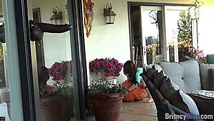 Britney Blue Enjoys Outdoor Activities With A Toy