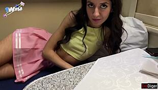 Cute 18yo Loses Pussy On Train! 😲