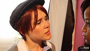 Redhead Photographer Joins Black Lesbian Threesome