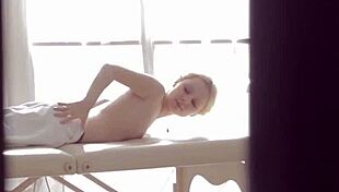 oiled teen performs hardcore blowjob on agent in secret mission