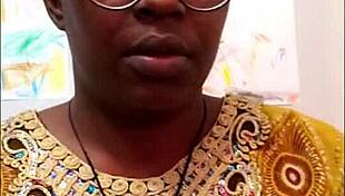 Ebony milf slut rates her pussy while choosing sofa sex over chair