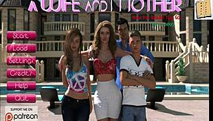 Wife And Stepmother Play Game Together