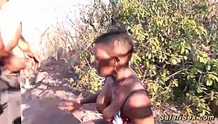 Chubby African Babes Threesome