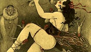 Vintage erotic illustrations in hentai style