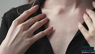 Skinny russian teen stella rips clothes for sensual striptease 😍