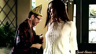 Adorable Teen 18+ Glamorous Babe Engages in Erotic Foreplay Before Getting Pussyfucked and Jizzed On in Classy Taboo Storyline