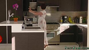 pretty teen helps her step daddy for the first time