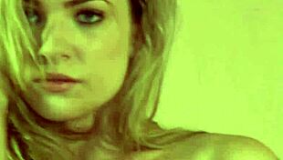 Blonde Whore Masturbates Hard On The Desk!