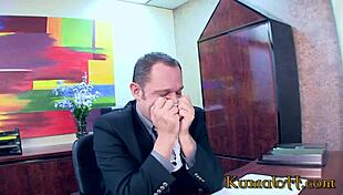 He Fucked His Brunette Secretary Roughly at Work