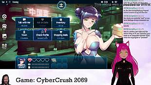 vtuber lewdneko plays cybercrush 2069 part 1 😈