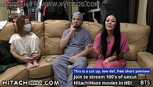 Patient Blaire Celeste Hits Orgasms With Hitachi Wand In Doctor's Office