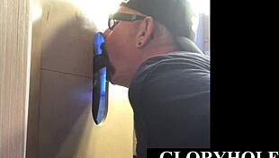 Deepthroating Gloryhole Dilf Pleasing Ebony Guy!