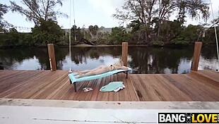 Kelsey Kane's big booty getting pounded by John Legendary at the pool