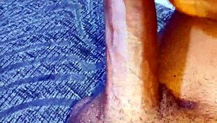 Caught masturbating, she gets fucked and creampied by her lover with big natural tits