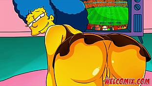 The best butt scenes from Simptoons Simpsons porn unfold in anime style