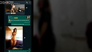 My cousin gets hot on WhatsApp and we end up in my room with her big cock monster cock fucking.