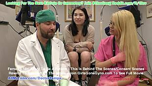 Busty Asian Mina Moon, ever had such a wild gyno exam?