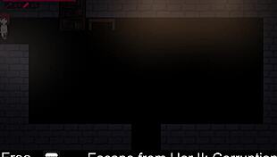 в этой хентай-игре она пытается сбежать из бондажа, но коррумпируется с щекоткой ног и мастурбацией.