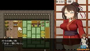 kunoichi peony gameplay with intense fights and groping 😈