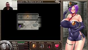 Karryn's prison hentai game features big tits and masturbation scenes