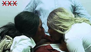 Lucky Long Dick Teacher Is Served Hot Sex In His Office By Two Naughty College Girls For Him To Upgrade In Their Examination Grades Subscribe Red Now And See Hot Full Videos!