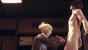 Shingeki No Kyojin Hentai with Annie Leonhart Action