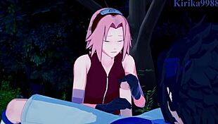 Sakura Haruno And Naruko Uzumaki Fuck Sasuke Uchiha Intensely
