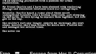 in this hentai game, she tries to escape bondage but gets corrupted with foot tickling and masturbation.