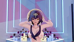 Candace explores animated adventures in mmd style