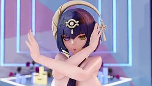 Candace explores animated adventures in mmd style