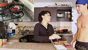 Lesbian anal doggystyle fucking with cum on ass and blowjob