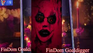 She gets addicted to findom, paying for jerk off instructions in glasses