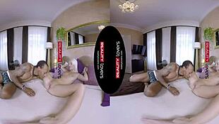 Black Guy Devours Blonde's Pussy in VR!