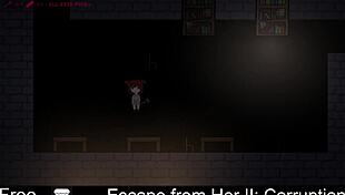 in this hentai game, she tries to escape bondage but gets corrupted with foot tickling and masturbation.