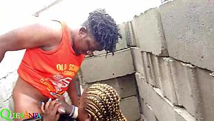 friend's boyfriend rough doggystyle blowjob with fat bbw bent over ass 😘