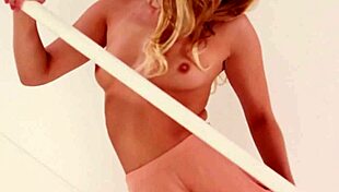 Leony Apri Masturbates on the Stairway to Pleasure