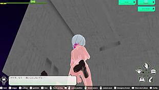 in the elevator, she gives blowjob and gets creampie