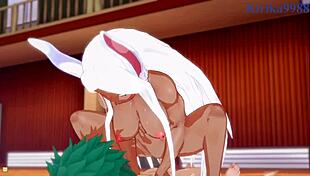 Mirko And Tsuyu Asui Get Creampied By Izuku Midoriya In 3D Cartoon