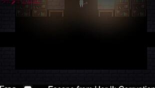 in this hentai game, she tries to escape bondage but gets corrupted with foot tickling and masturbation.