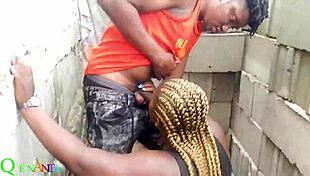 friend's boyfriend rough doggystyle blowjob with fat bbw bent over ass 😘