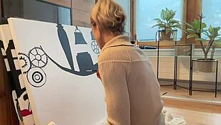 painting my studio art with creative techniques