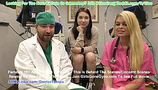 Busty Asian Mina Moon, ever had such a wild gyno exam?