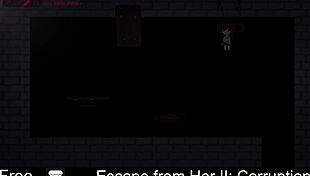 in this hentai game, she tries to escape bondage but gets corrupted with foot tickling and masturbation.