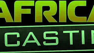 Busty african amateur endures rough face fucking in backroom casting